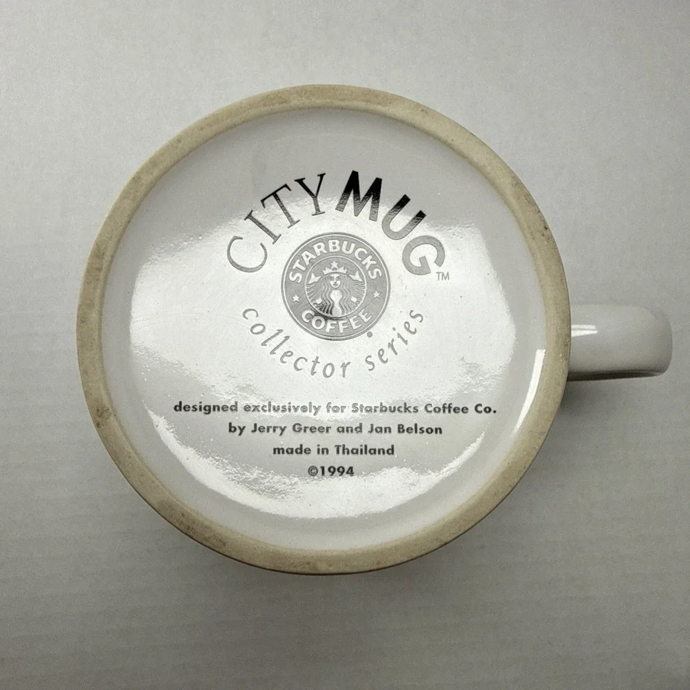 Vintage 1994 Starbucks Coffee San Francisco City Mug Collector Series